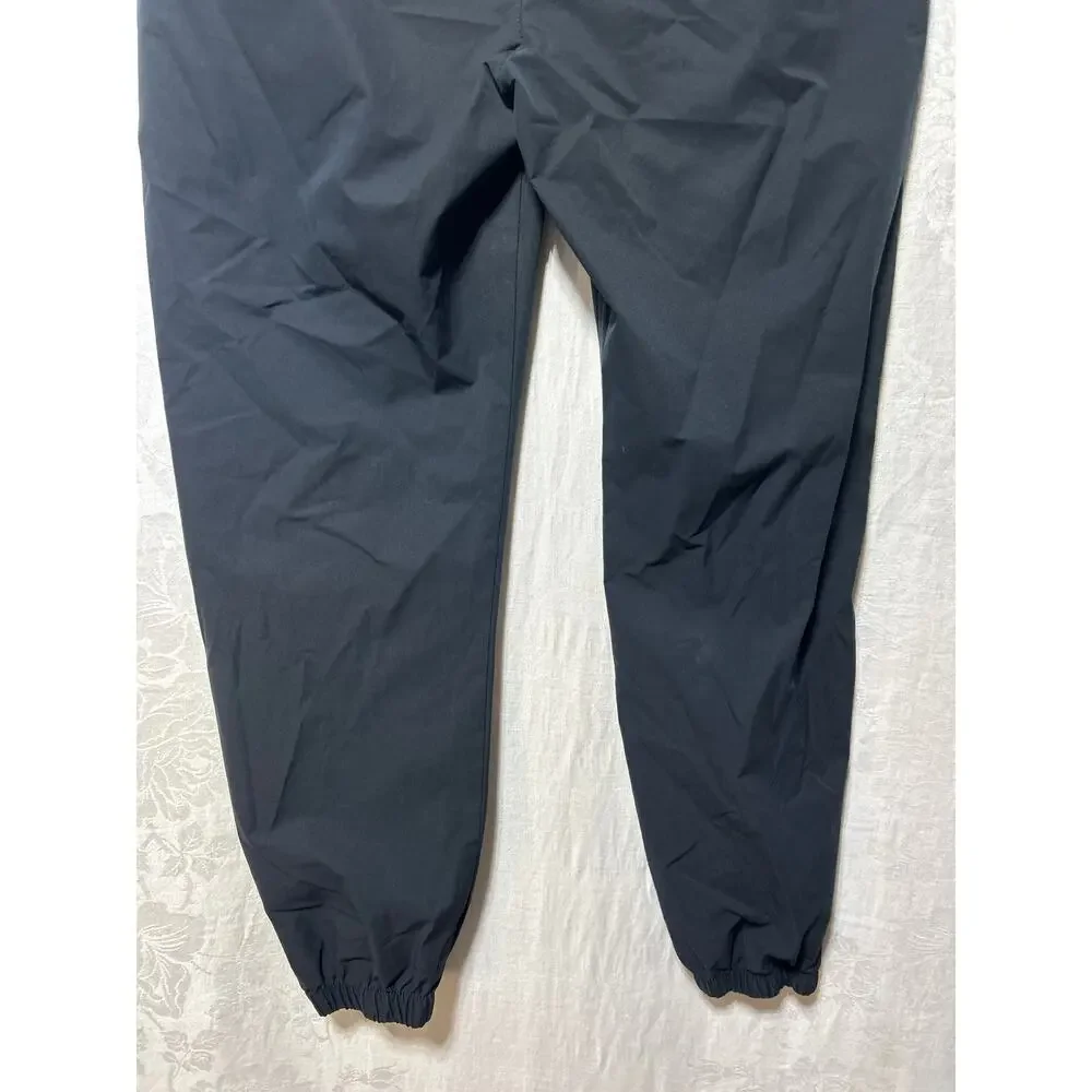 Banana Republic Joggers Large Black Elastic Waist Drawstring Pockets